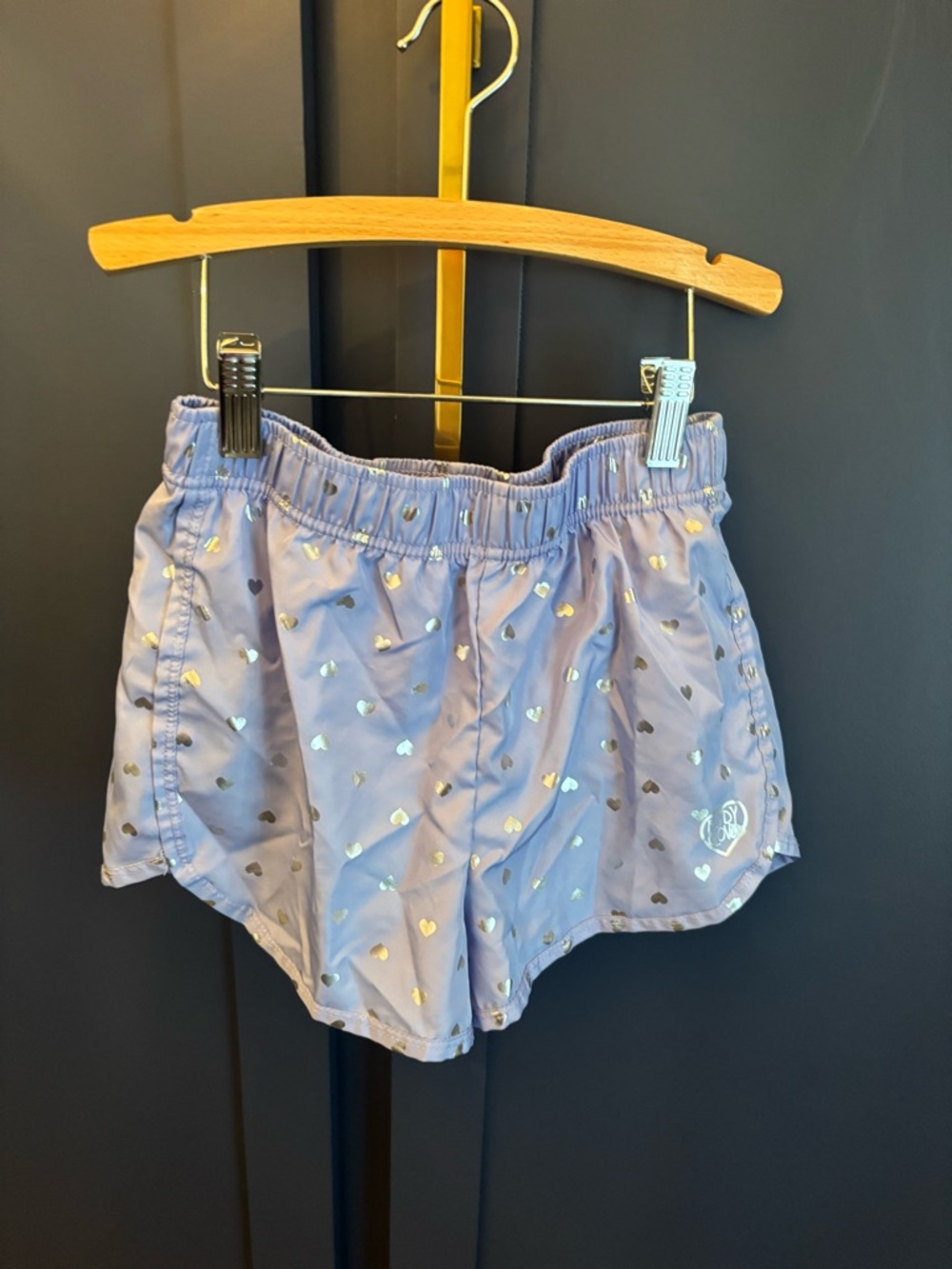 Girls' Lavender Heart Shorts